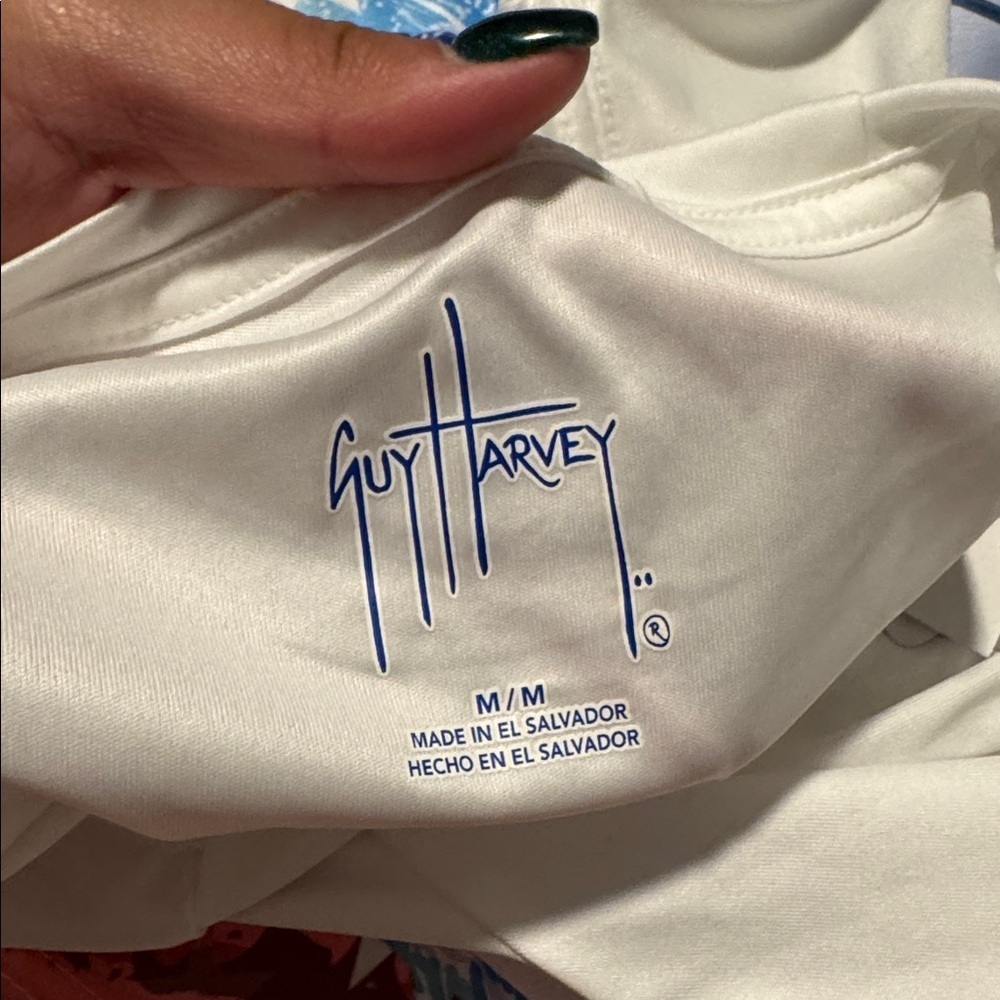 Guy Harvey Cream Long Sleeve Shirt - Picture 3 of 3